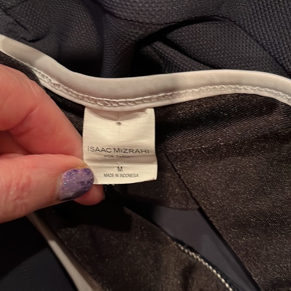 Navy & Gray Swim Skort - Picture 6 of 6